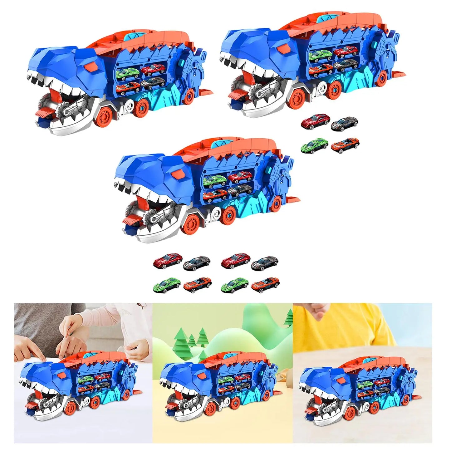 Dinosaur Truck Eating Cars Toy Dinosaur Car Vehicles Playset