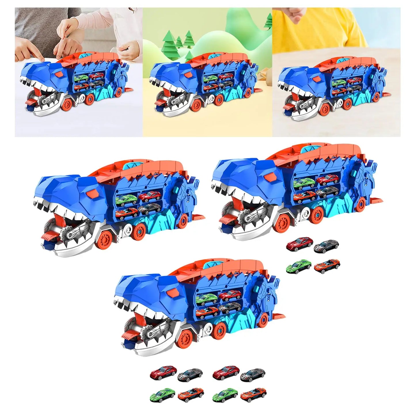 Dinosaur Truck Eating Cars Toy Dinosaur Car Vehicles Playset